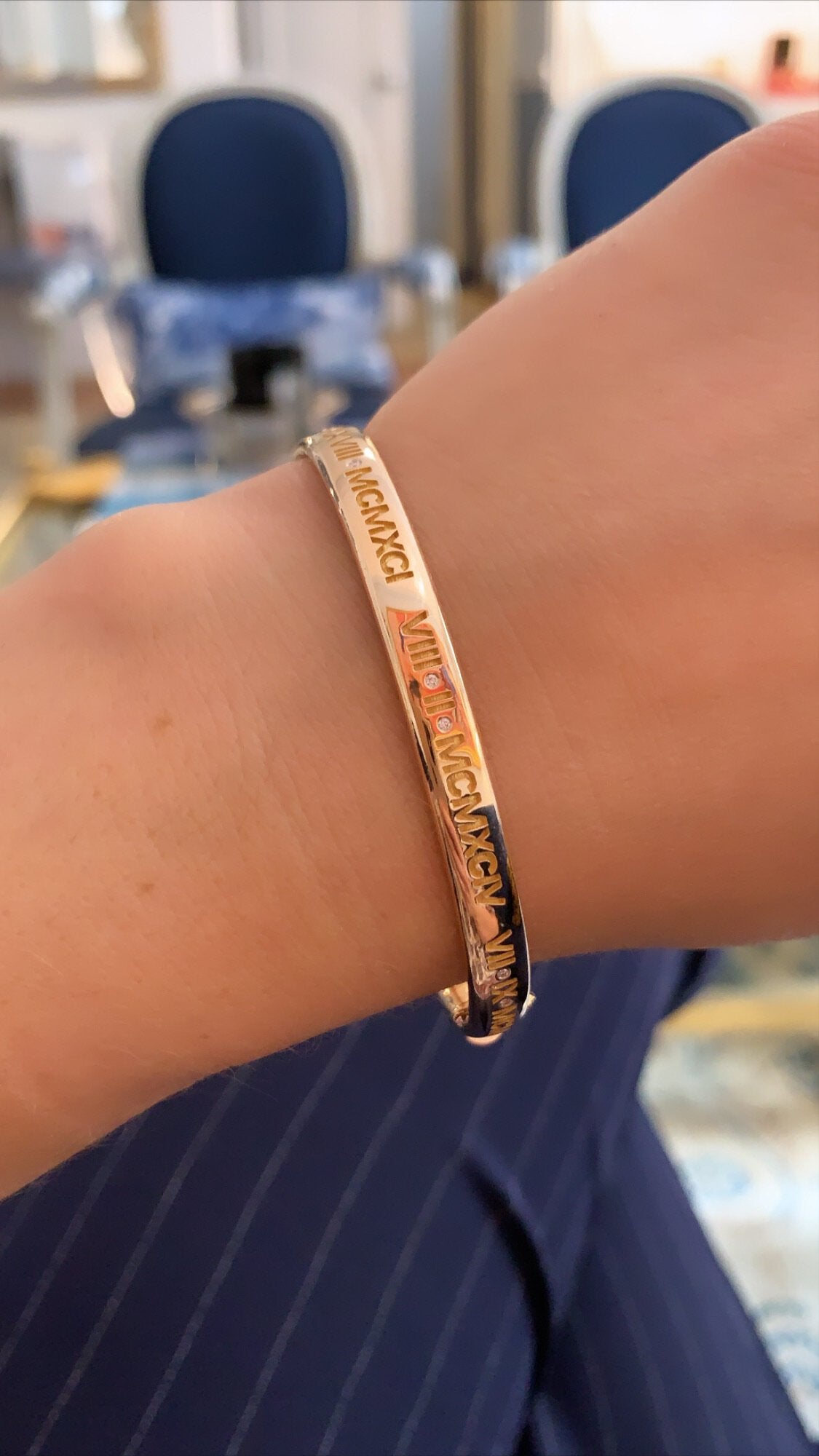 Roman Numeral Story Bangle