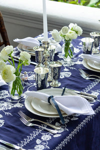 Cosmo Rectangular Tablecloth in Navy