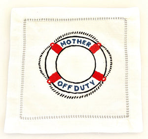 Mother Off Duty Cocktail Napkins, Set of 4