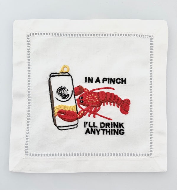 Lobster Cocktail Cocktail Napkins, Set of 4