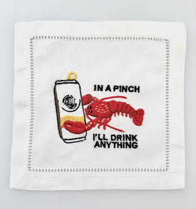 Lobster Cocktail Cocktail Napkins, Set of 4