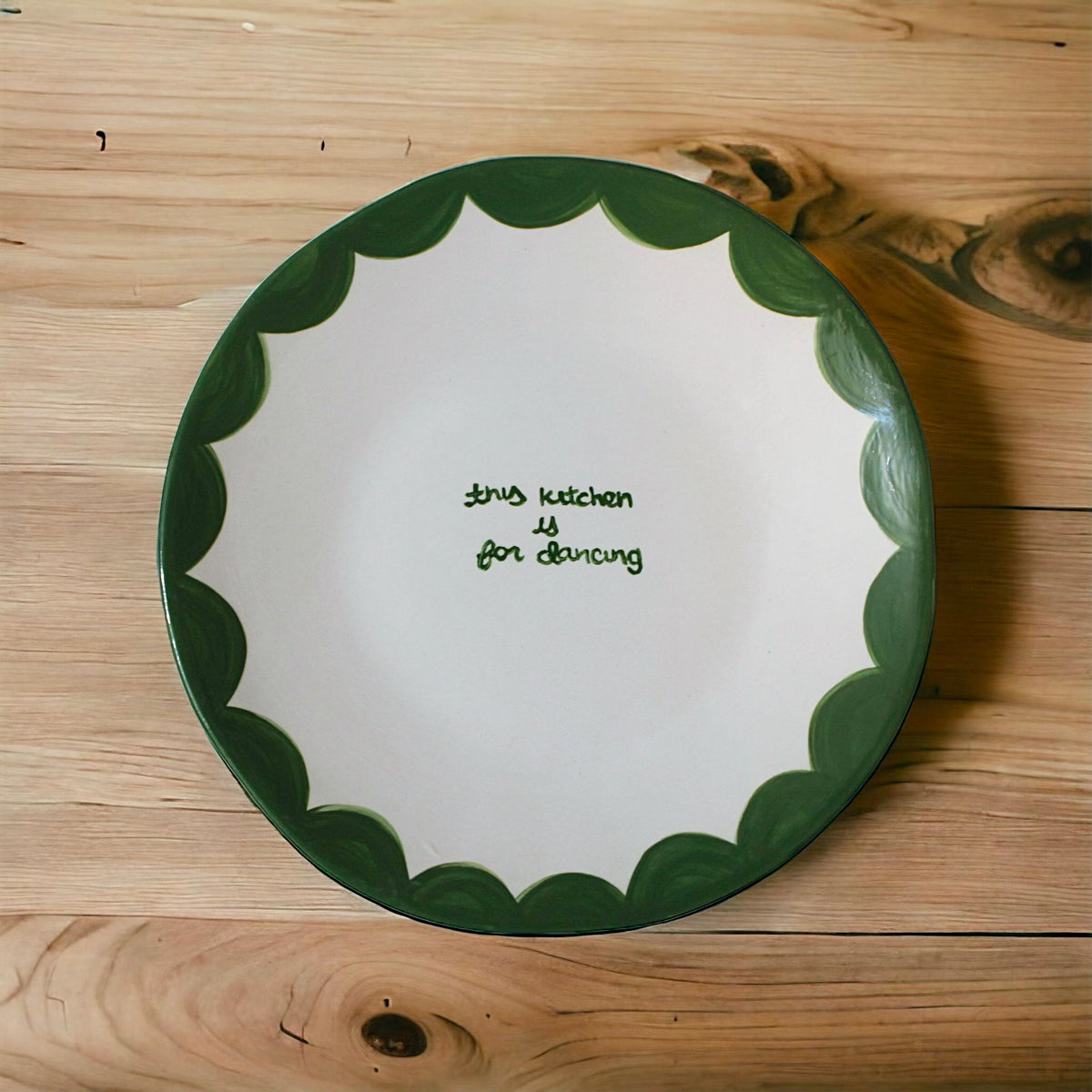 "This Kitchen is for Dancing" Dessert Plates Set of Two