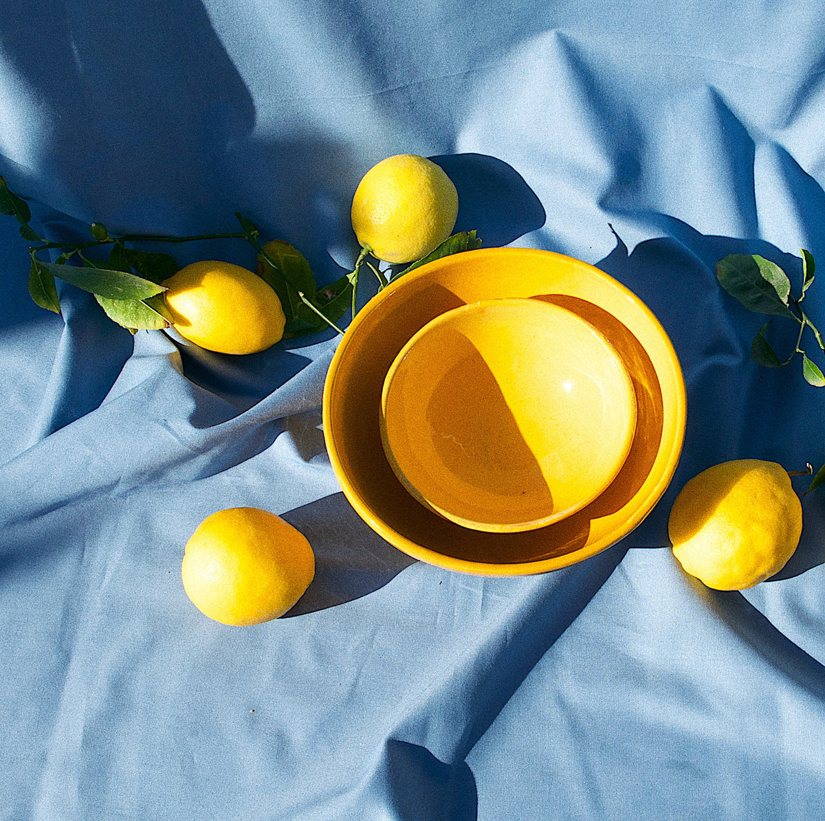 MEDIUM bowl with yellow glaze - Pomelo casa