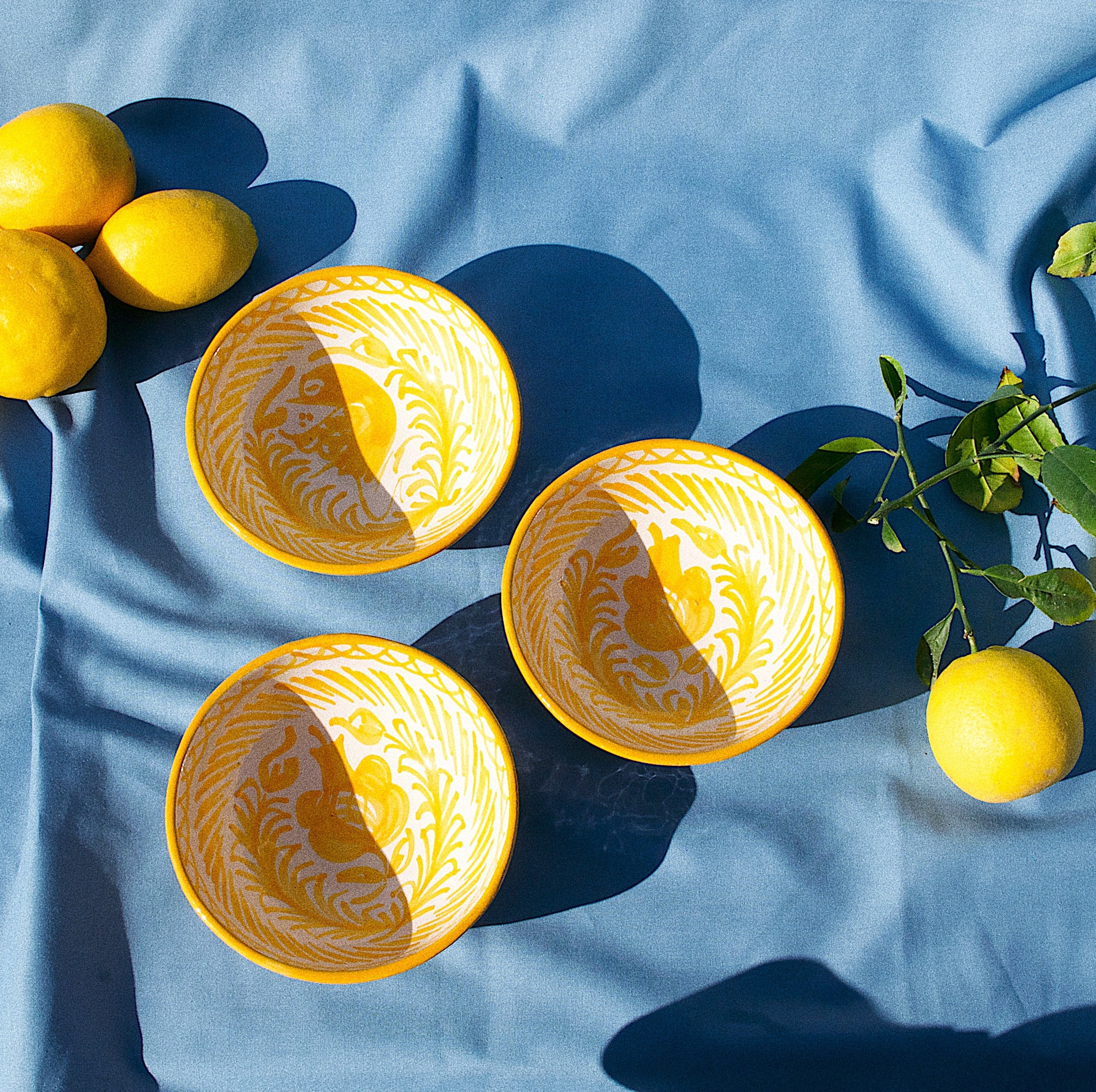 SMALL bowl with hand painted designs - Pomelo casa