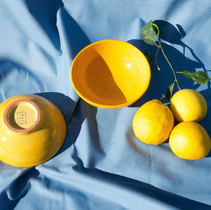 SMALL bowl with yellow glaze - Pomelo casa