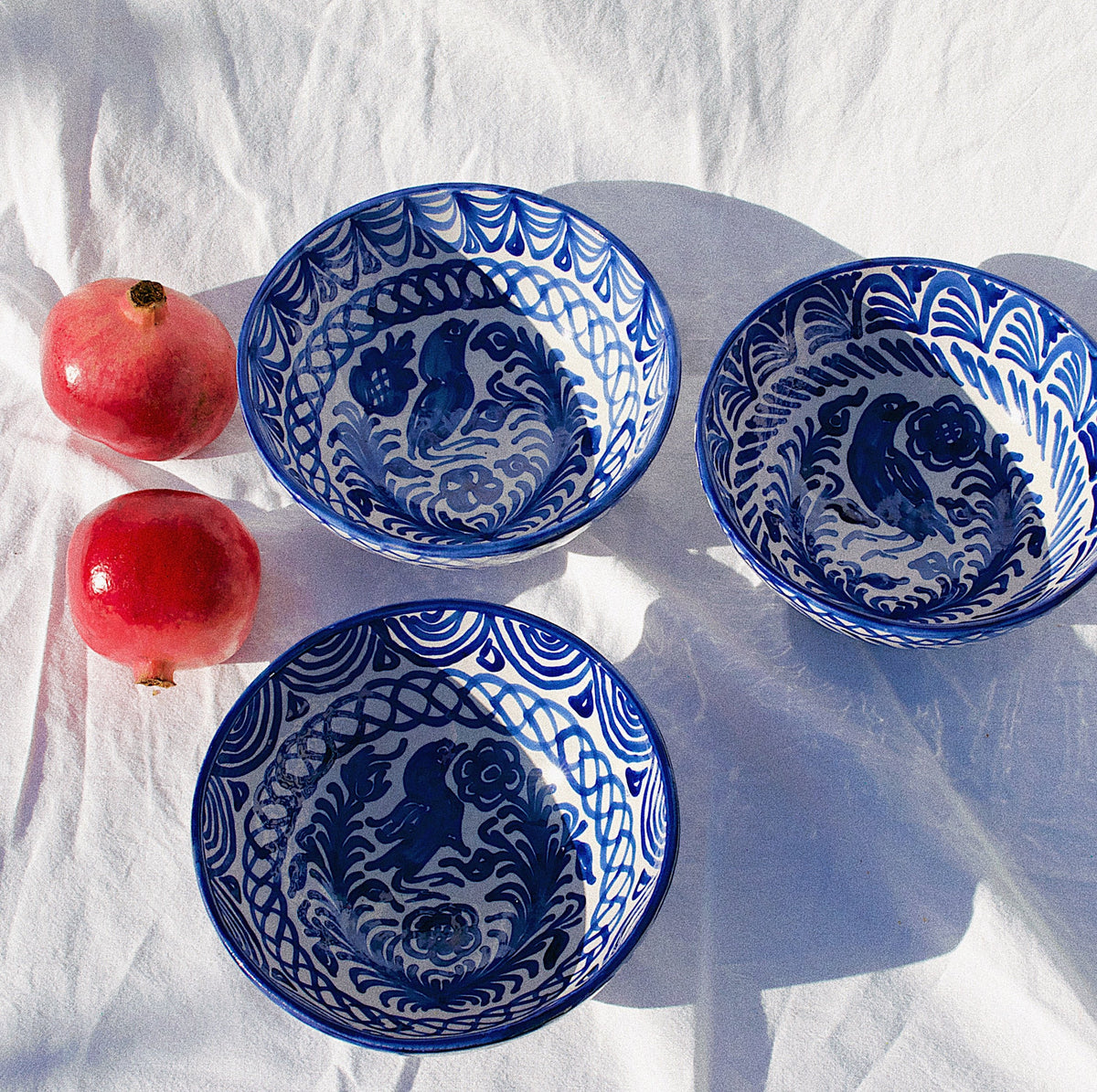 MEDIUM bowl with hand painted designs - Pomelo casa