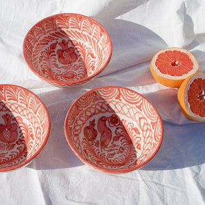 MEDIUM bowl with hand painted designs - Pomelo casa