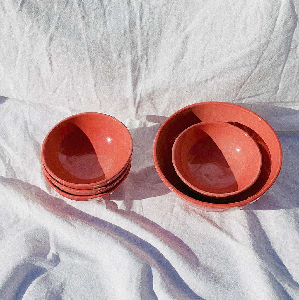 SMALL bowl with coral glaze - Pomelo casa