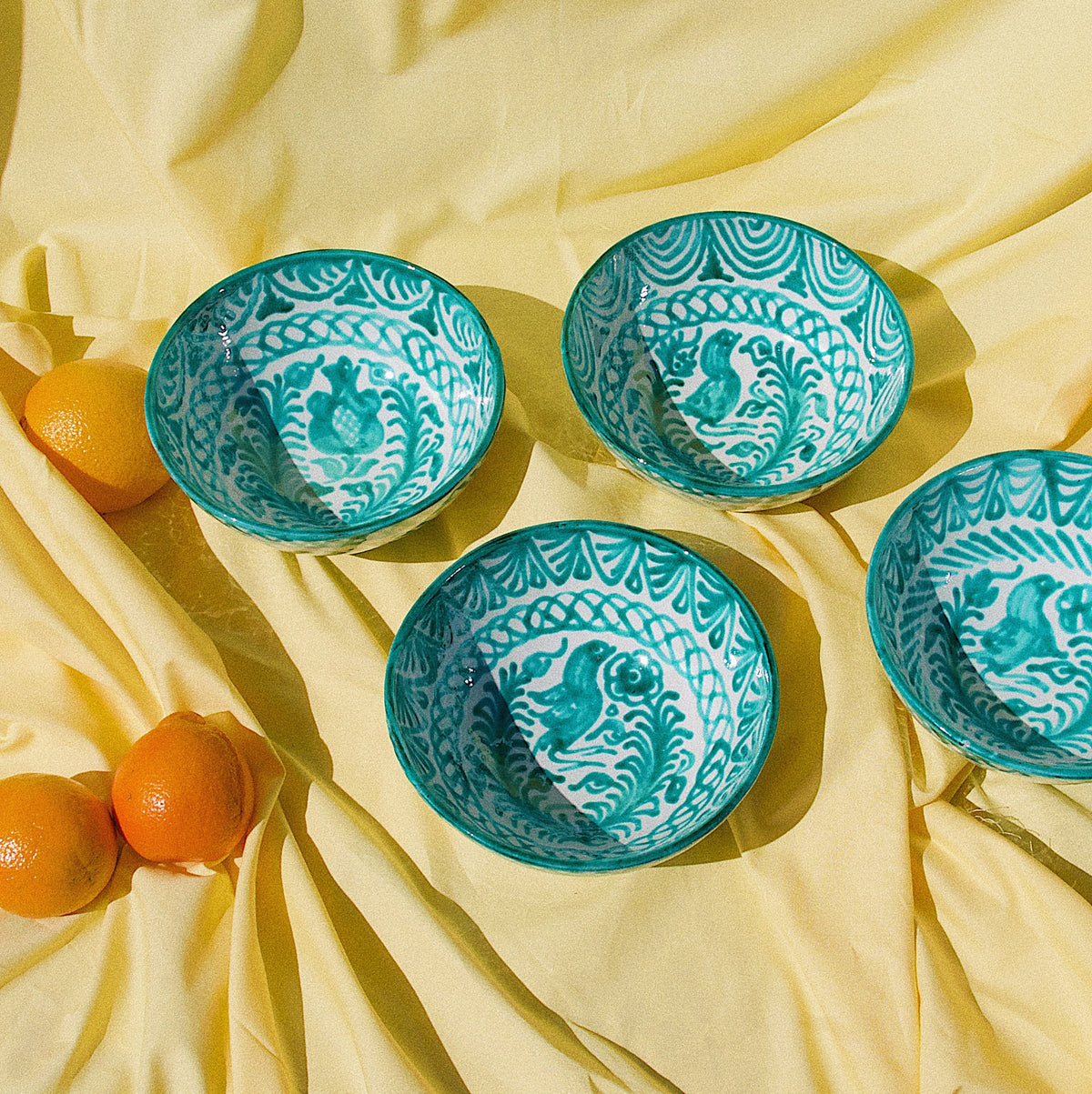 MEDIUM bowl with hand painted designs - Pomelo casa