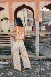 Disco Pant in Honey & Coconut