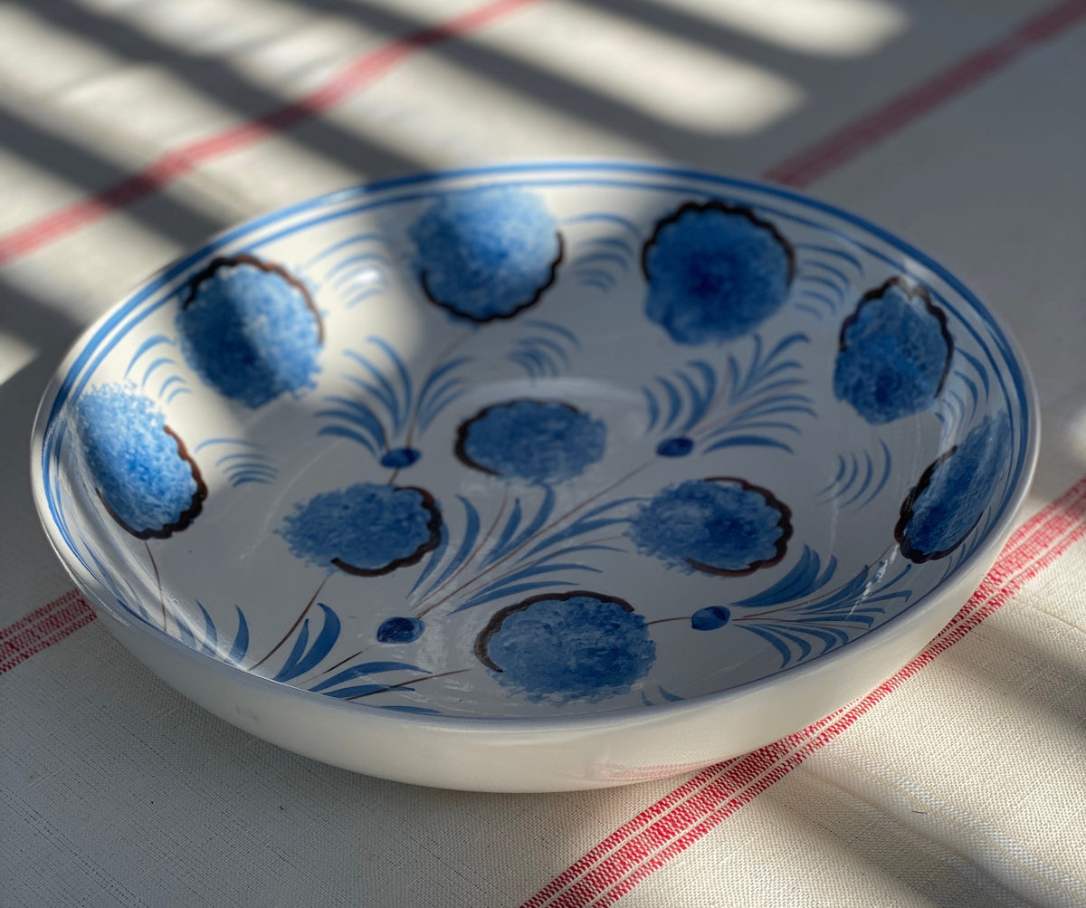 Blue Flower Serving Bowl