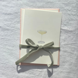 Champagne Coupe Cards, Set of 5