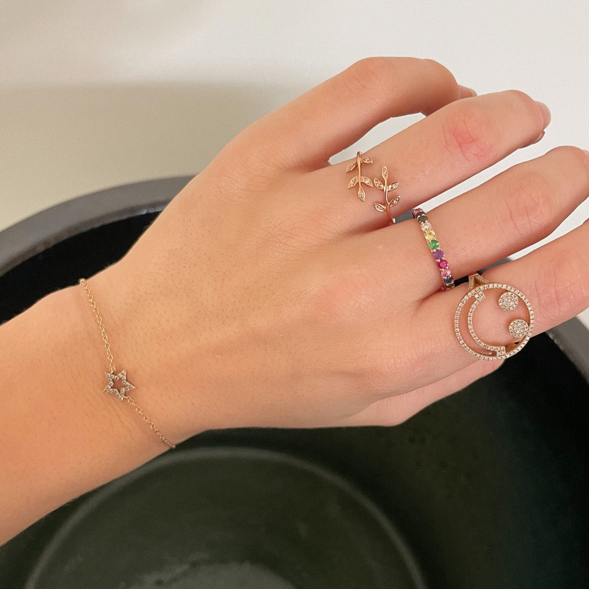 Leaf Ring in Rose Gold