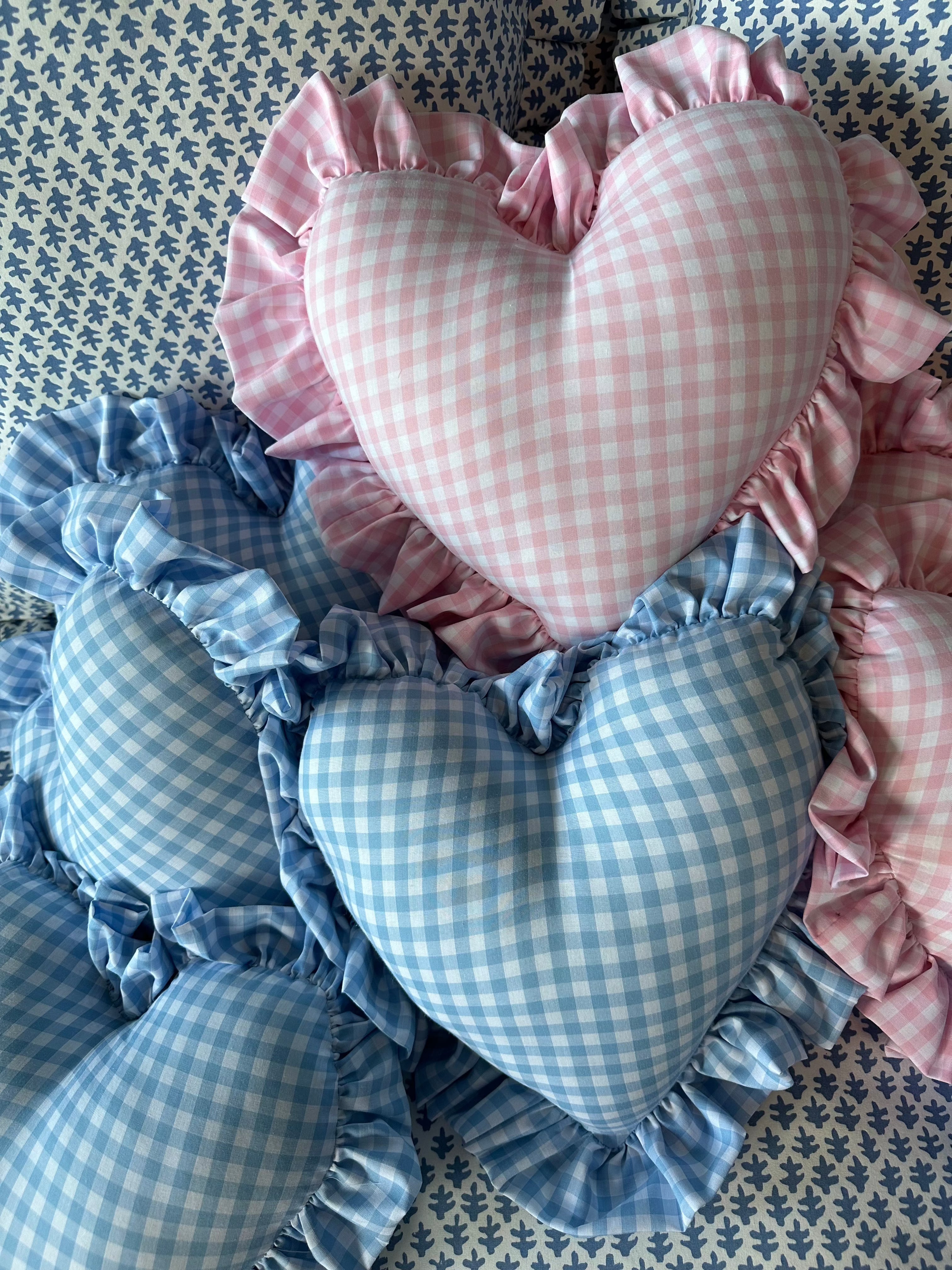 Heart Ruffle Pillow - Premium  from Tricia Lowenfield Design 