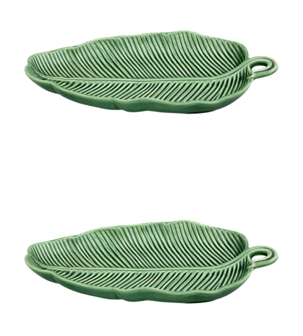 Leaves Banana Leaf in Green, Set of 2