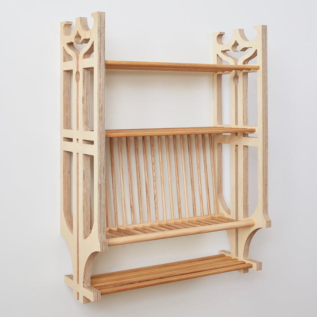 "Arts & Crafts" Plate Rack