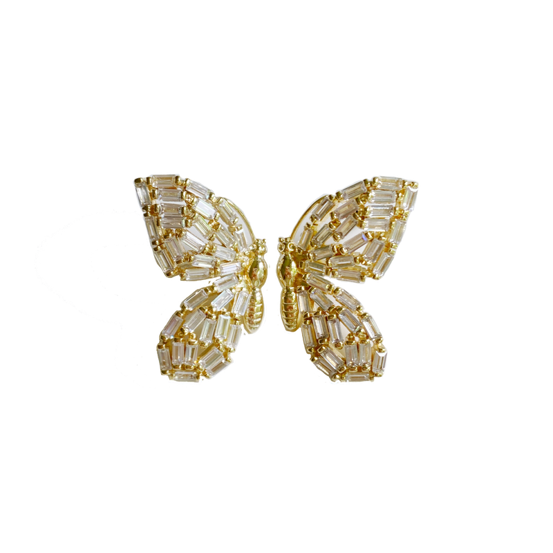 Embellished Butterfly Studs