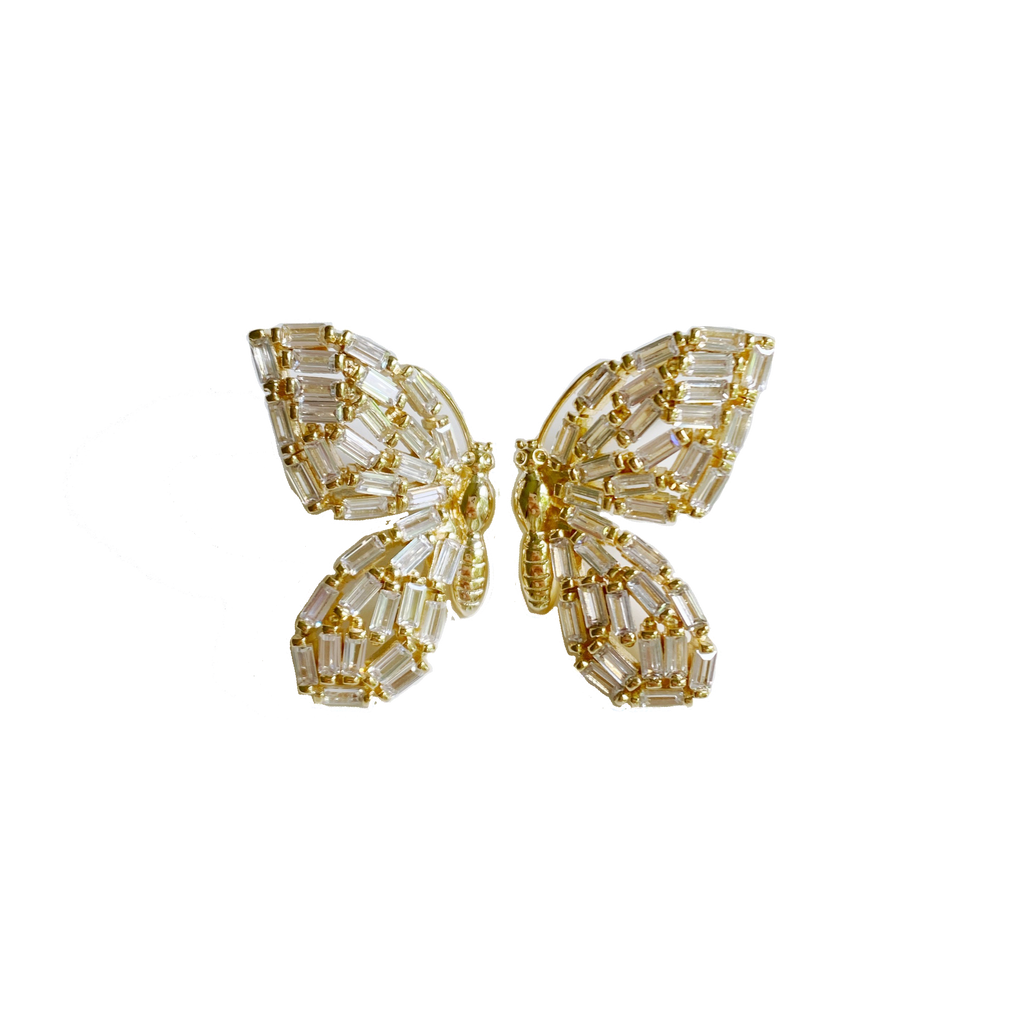 Embellished Butterfly Studs
