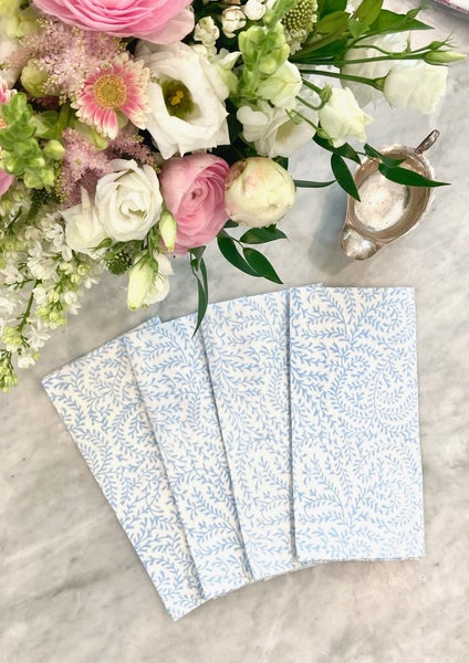 Blue Wisteria Dinner Napkins