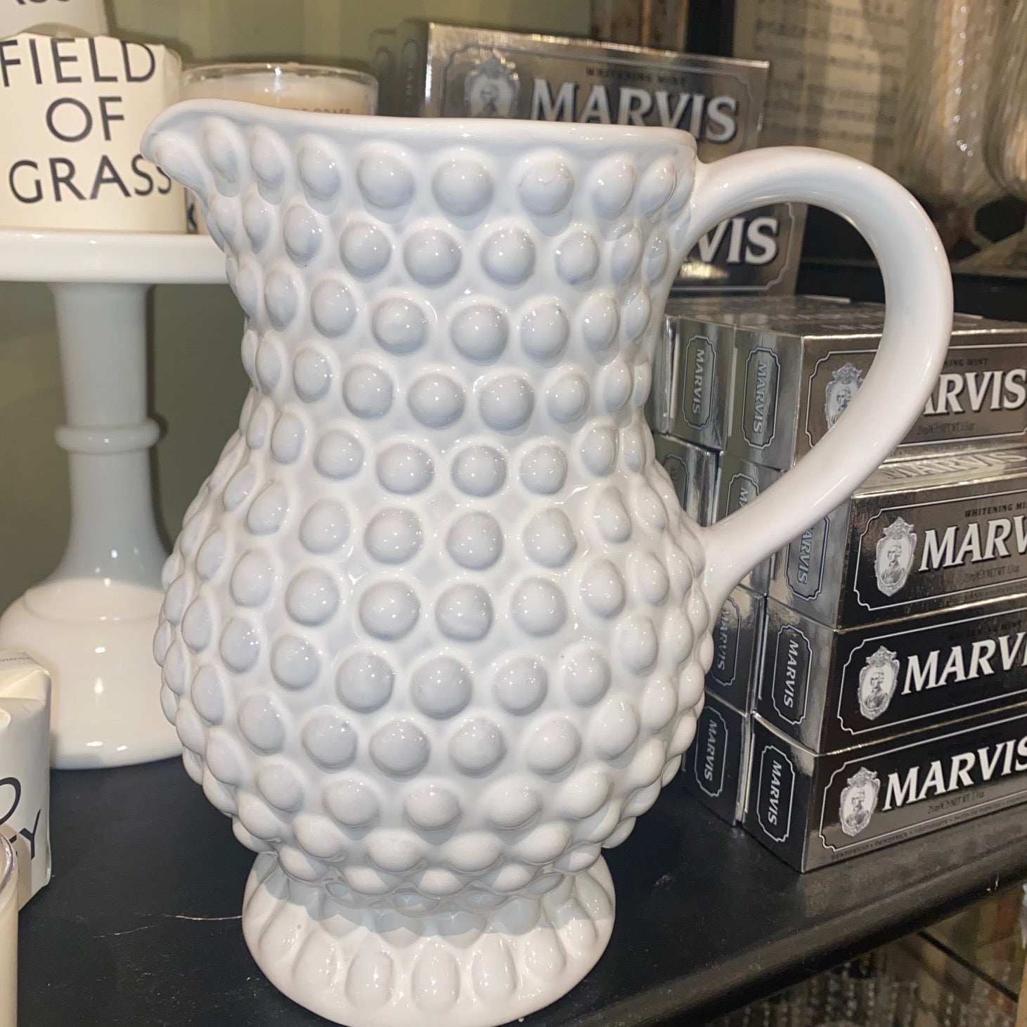 Ceramic Pitcher in Ivory