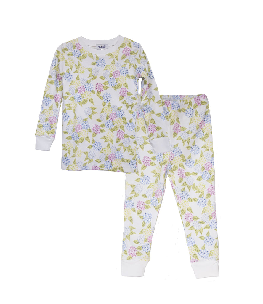 Children’s Hydrangea Print Pajama Set