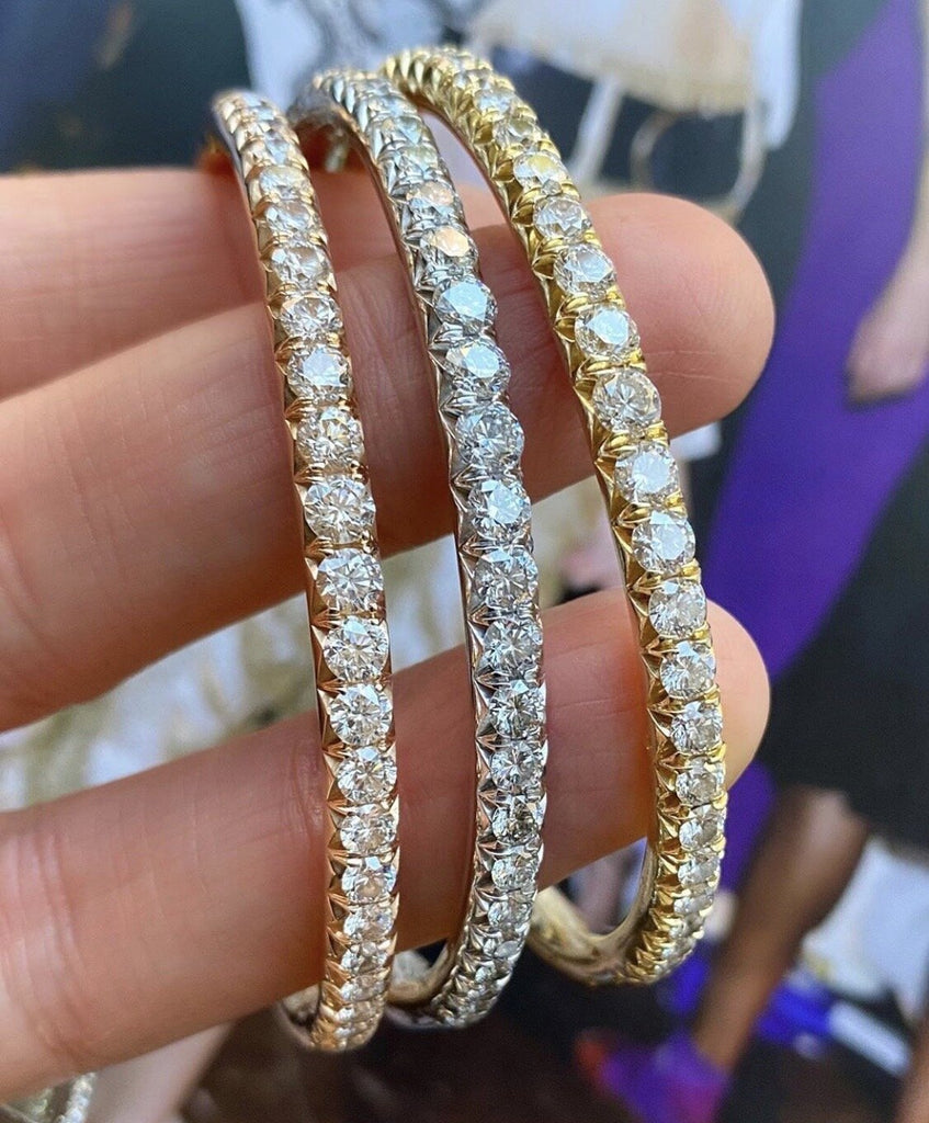 10 Ct Lab-Created Diamond Tennis Bracelet 14K White Gold 7