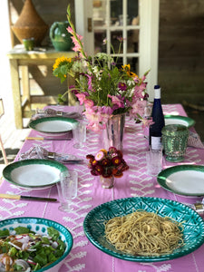 Pink Vine Tablecloth