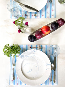 Mabel Vintage Floral Stripe Placemat