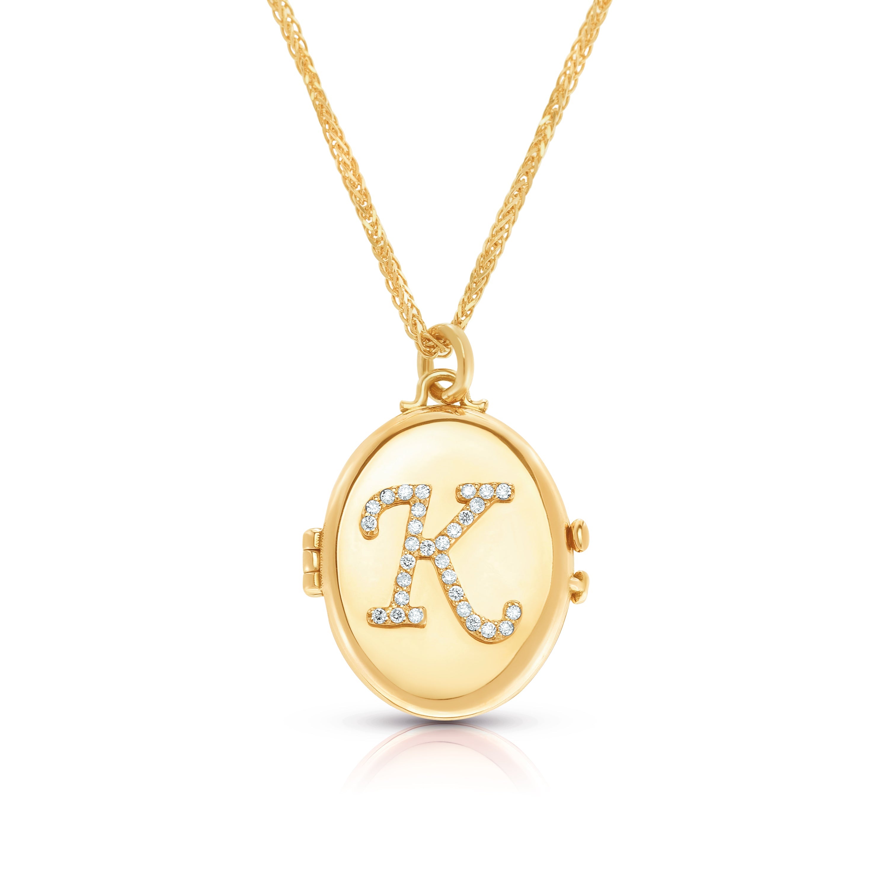 Initial Locket Necklace