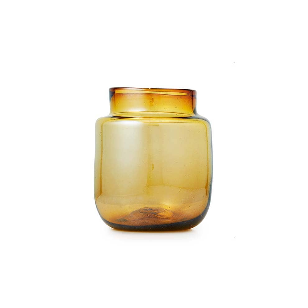 Iridescent Amber Apothecary Vase Tabletop St. Frank Large 