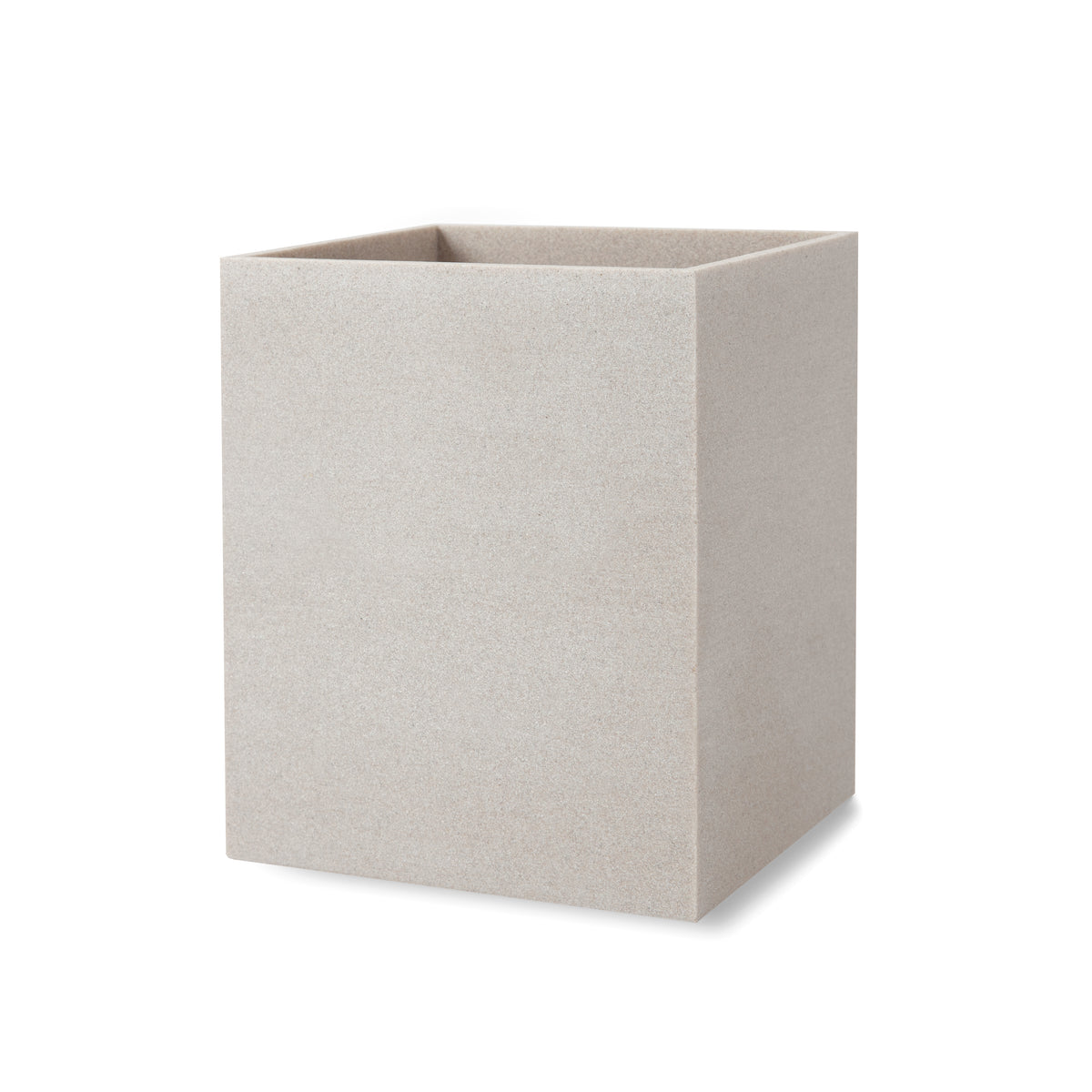 Slate Waste Basket in Ivory