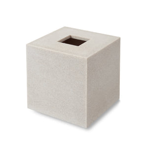 Slate Tissue Holder in Ivory