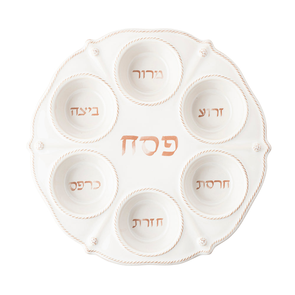Berry & Thread Whitewash Seder Plate