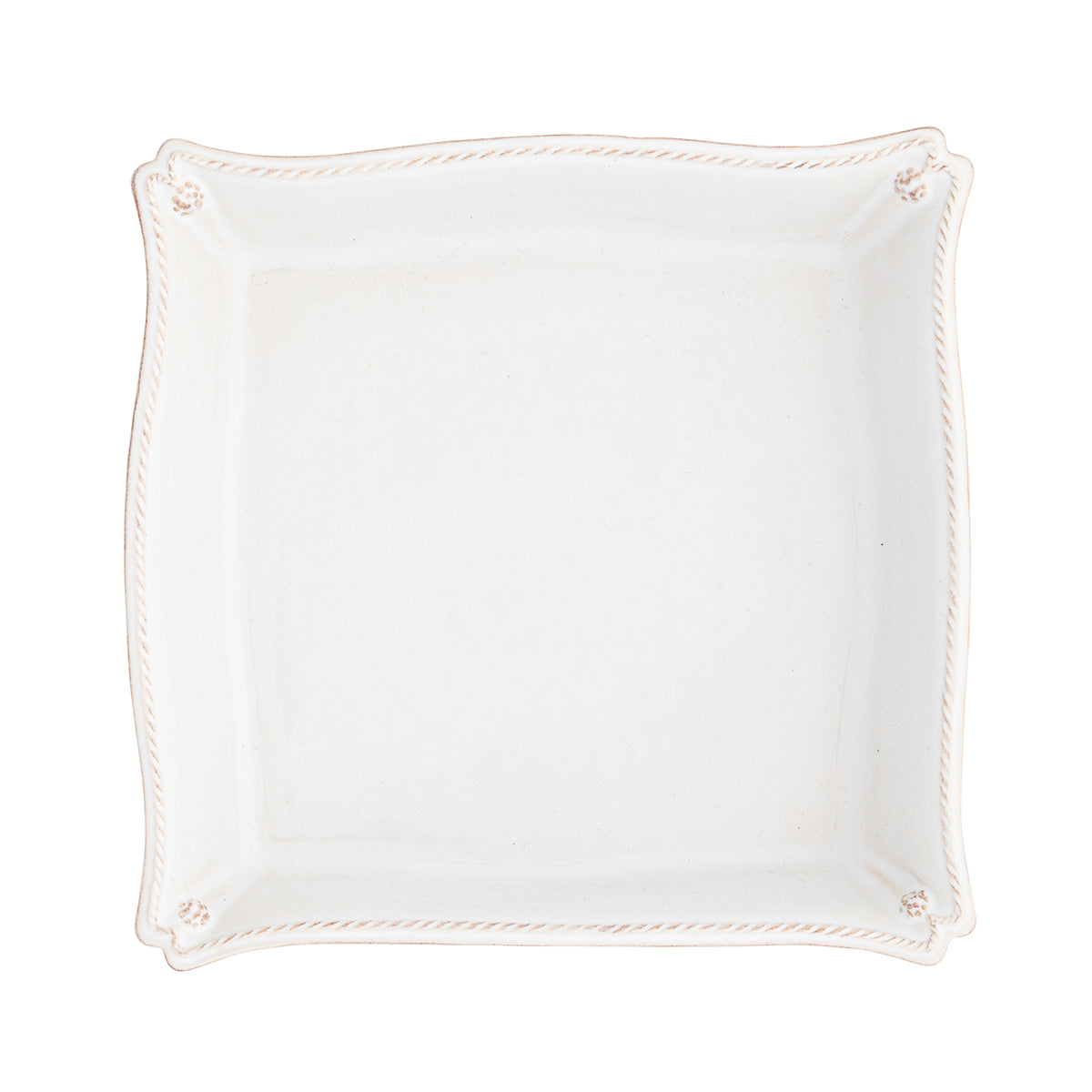 Berry and Thread Whitewash Matzoh Plate