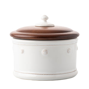 Berry & Thread Whitewash Dog Treat Canister