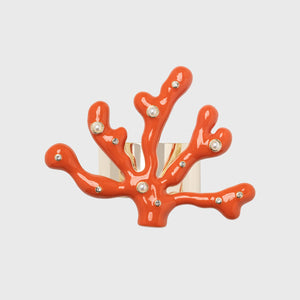 Coral Napkin Rings in Coral, Set of Four