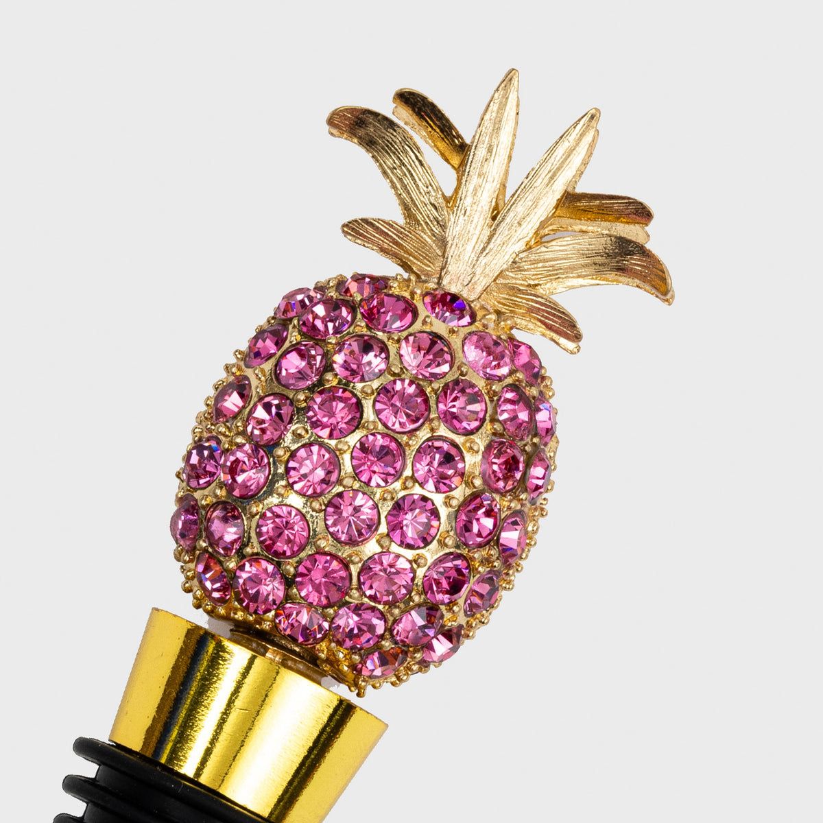 Pineapple Wine Stopper in Rose