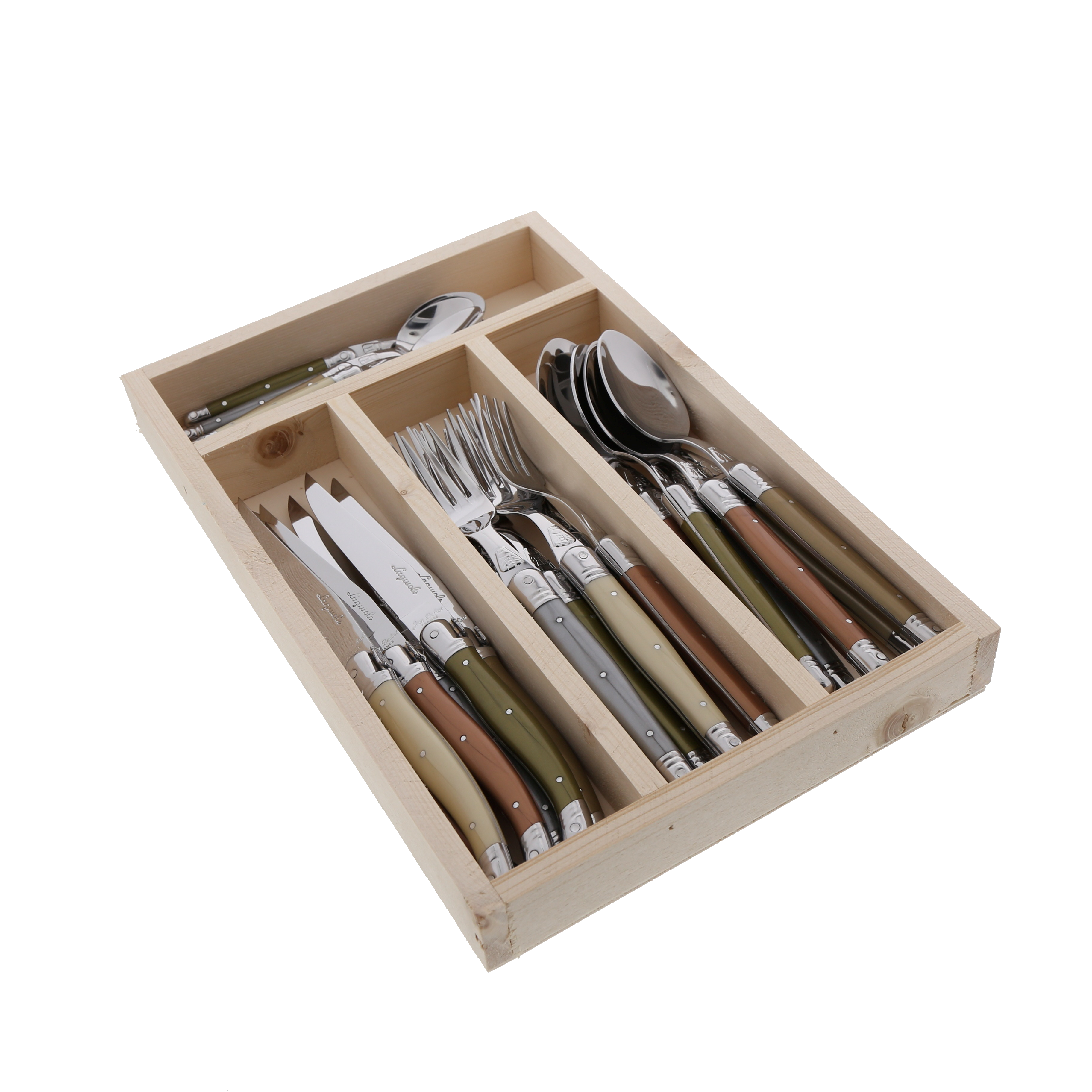 Everyday Flatware Set Mineral, Set of 24 | Over The Moon