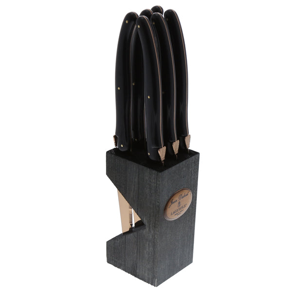 Knives Black Copper Block, Set of 6