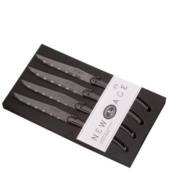 4-Piece Steak Knives in New Age Black