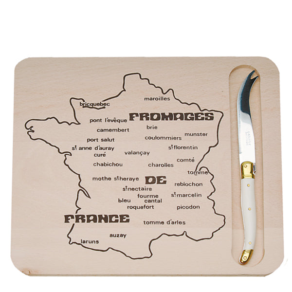 French Map Cheese Board Knife