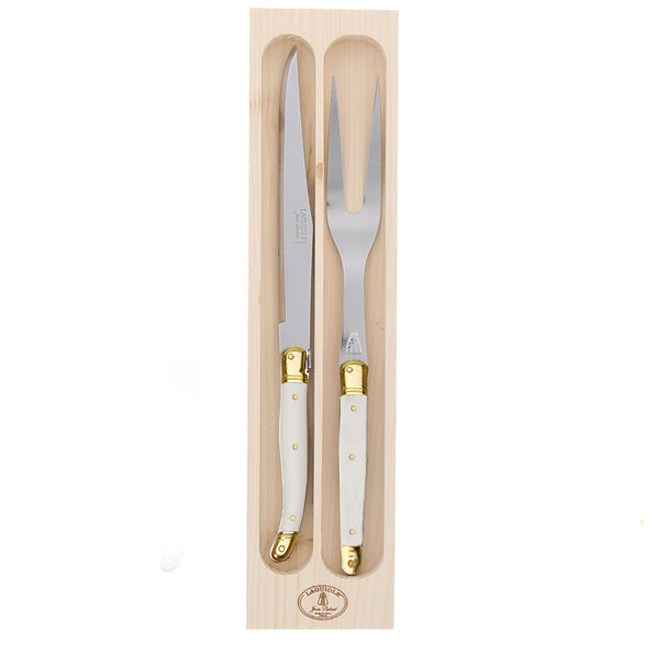 Carving Set in Ivory | Over The Moon