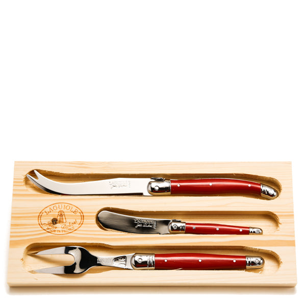 3-Piece Cheese Set Red