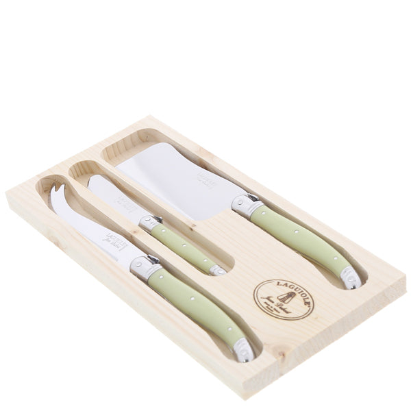 3-Piece Cheese Set in Green