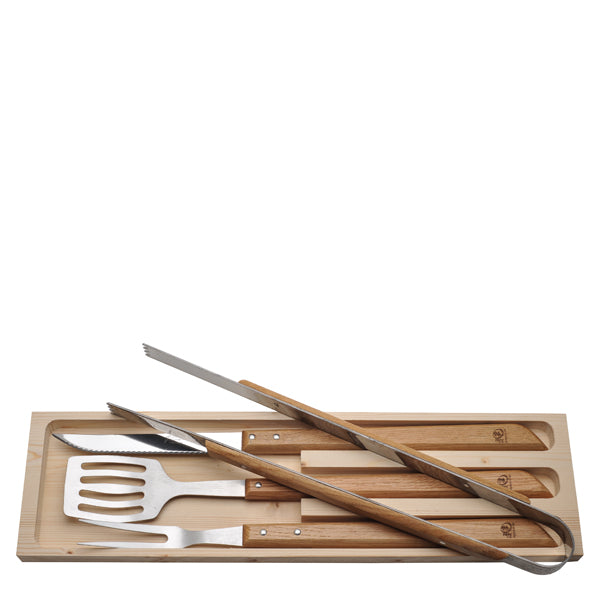 4-Piece BBQ Set in Oak