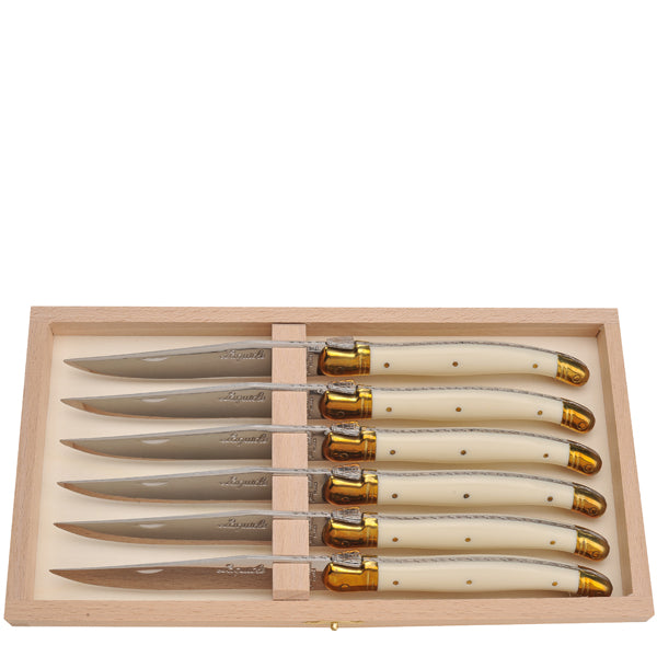 Knives in Ivory Acrylic, Set of 6