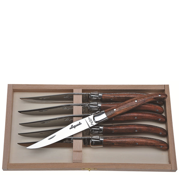 Knives in Bubinga Wood, Set of 6