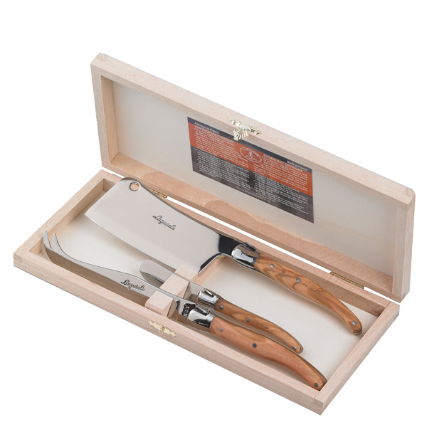 3-Piece Cheese Set Olivewood
