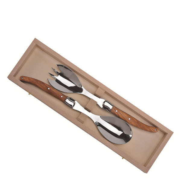 Olive Wood Salad Set