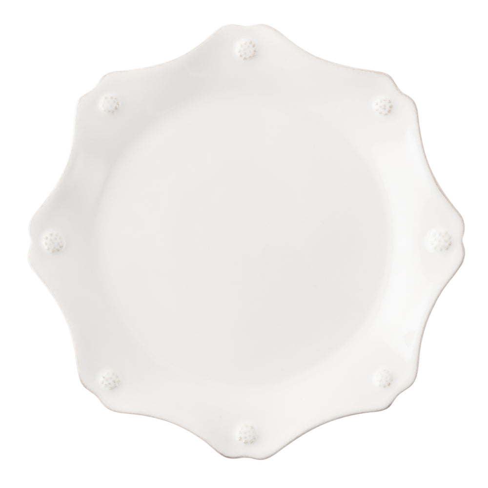 Berry & Thread Whitewash Scallop Dessert/Salad Plate